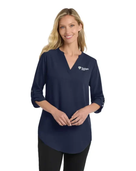 Port Authority® Women's 3/4-Sleeve Tunic Blouse
