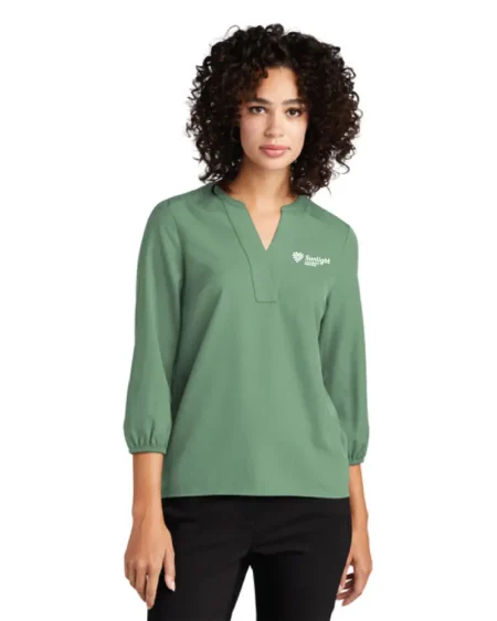 Mercer+Mettle® Women's Stretch Crepe 3/4-Sleeve Blouse